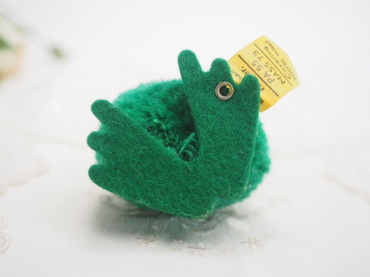 Steiff - シュタイフ★Woolen Frog ID完品★ぽんぽんカエル/蛙/フロッグ Steiff - シュタイフ☆Woolen Frog ID完品☆ぽんぽんカエル/蛙