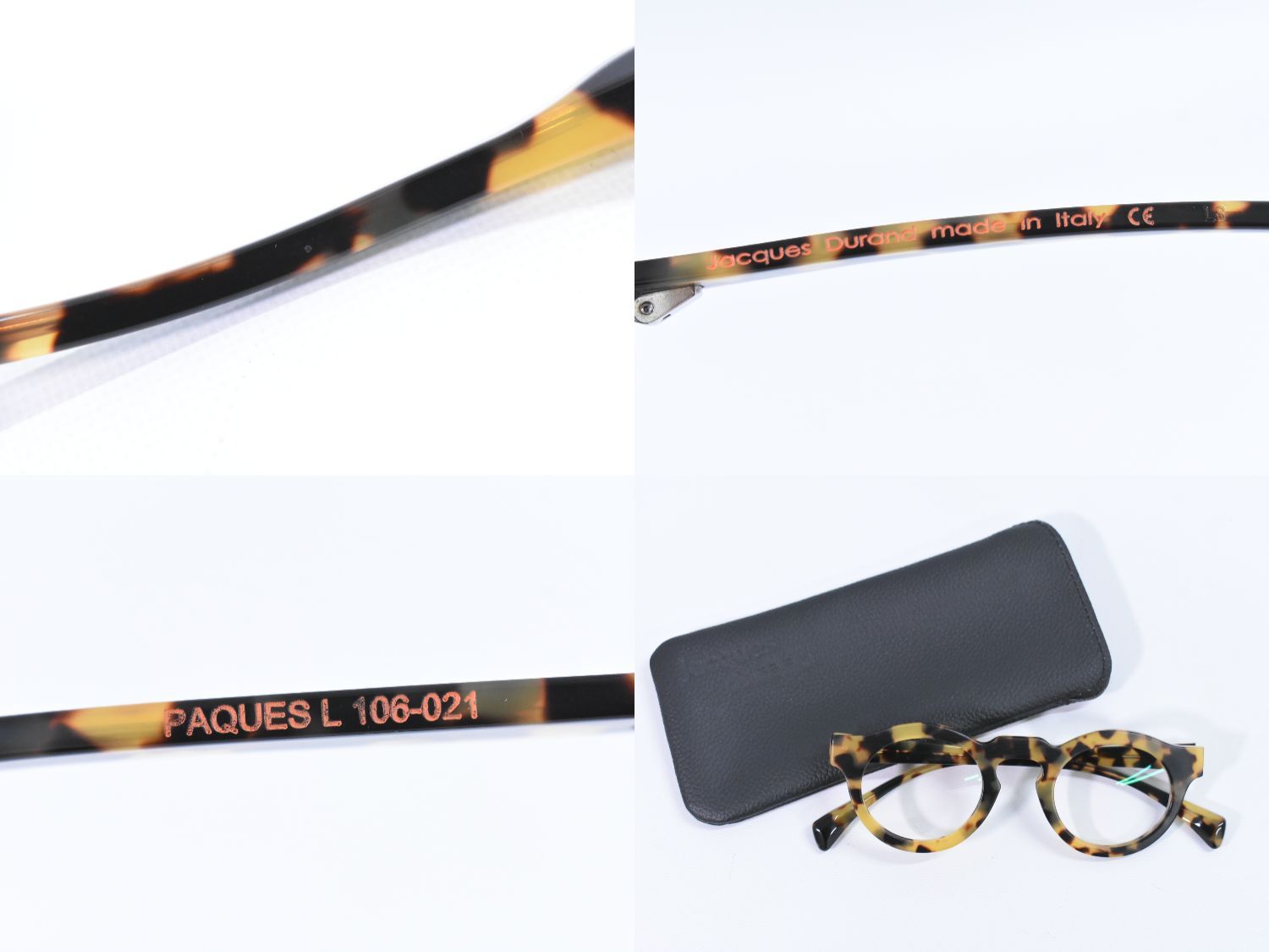 Re:See べっ甲柄 メガネ レザーケース付き Re:See べっ甲柄 メガネ レザーケース付き - メルカリ