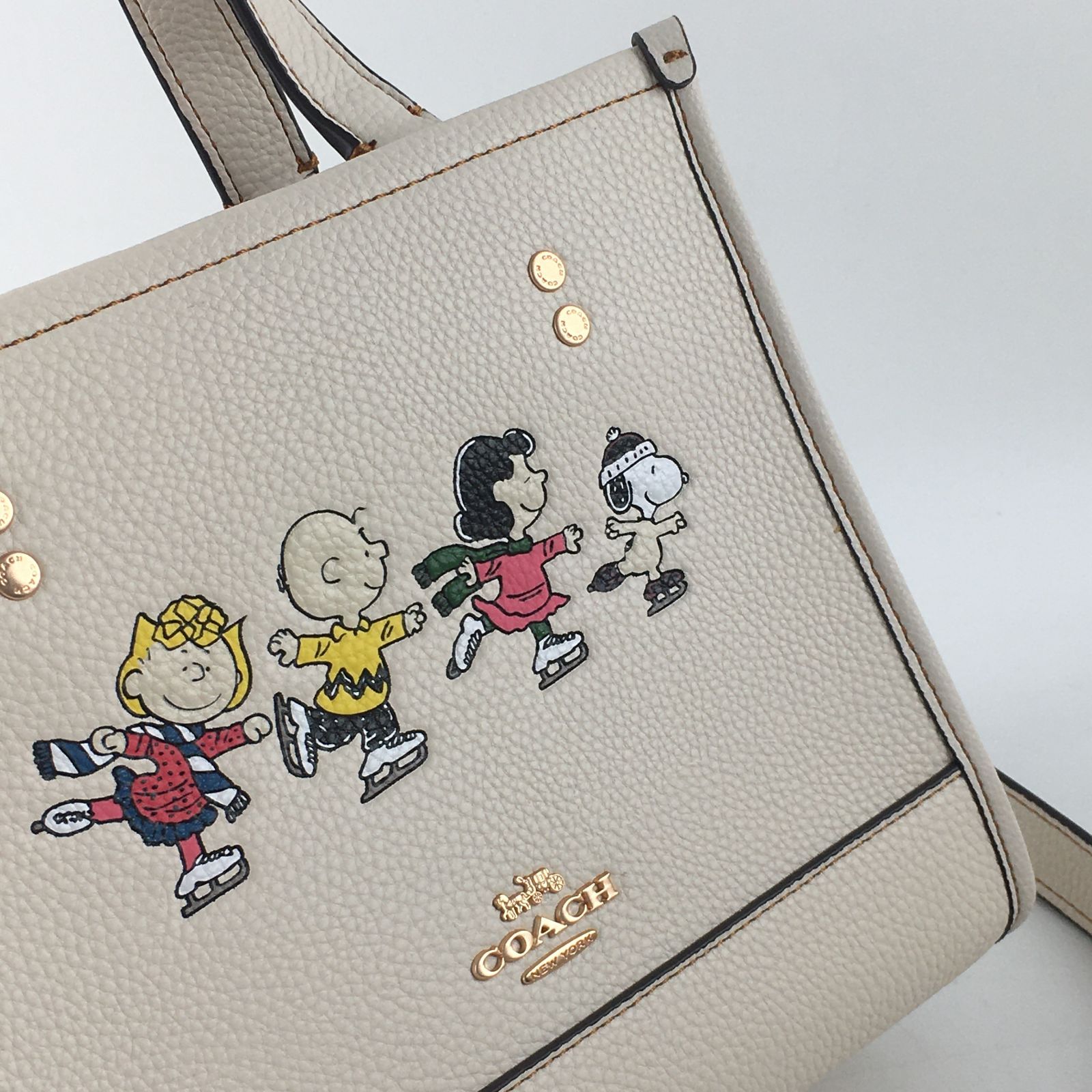 新品 COACH×PEANUTS ️スヌーピー トートバッグ ️デンプシー