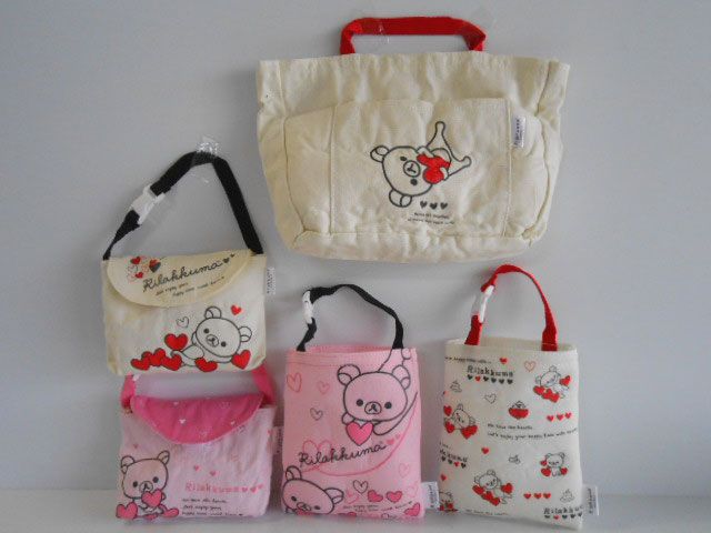 ♯Kum18FOリラックマハートがいっぱいバッグインバッグコレ全5種 ♯Kum18FOリラックマハートがいっぱいバッグインバッグコレ全5種