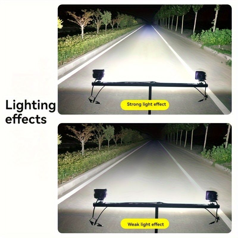 2個セット LEDヘッドライト 10.5cm 車用 トラック 27W スクエア
