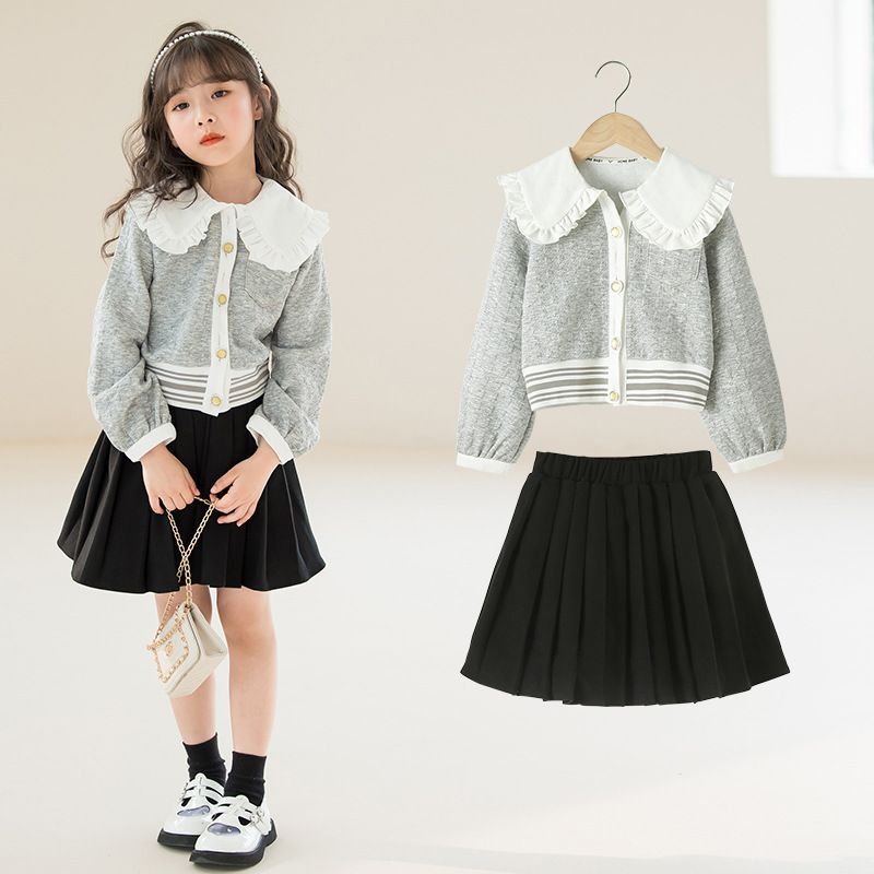 韓国子供服 2点セット 女の子 セットアップ キッズ フォーマル ガールズ 子供服 制服 春 秋 スカート 七五三 卒業式 卒園式 入園式 入学式 ピアノ 七五三 発表会 senbao03
