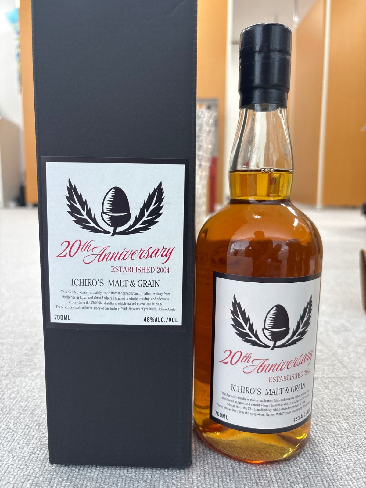 イチローズモルトモルト＆グレーン ホワイトラベル700ml ウイスキー2本