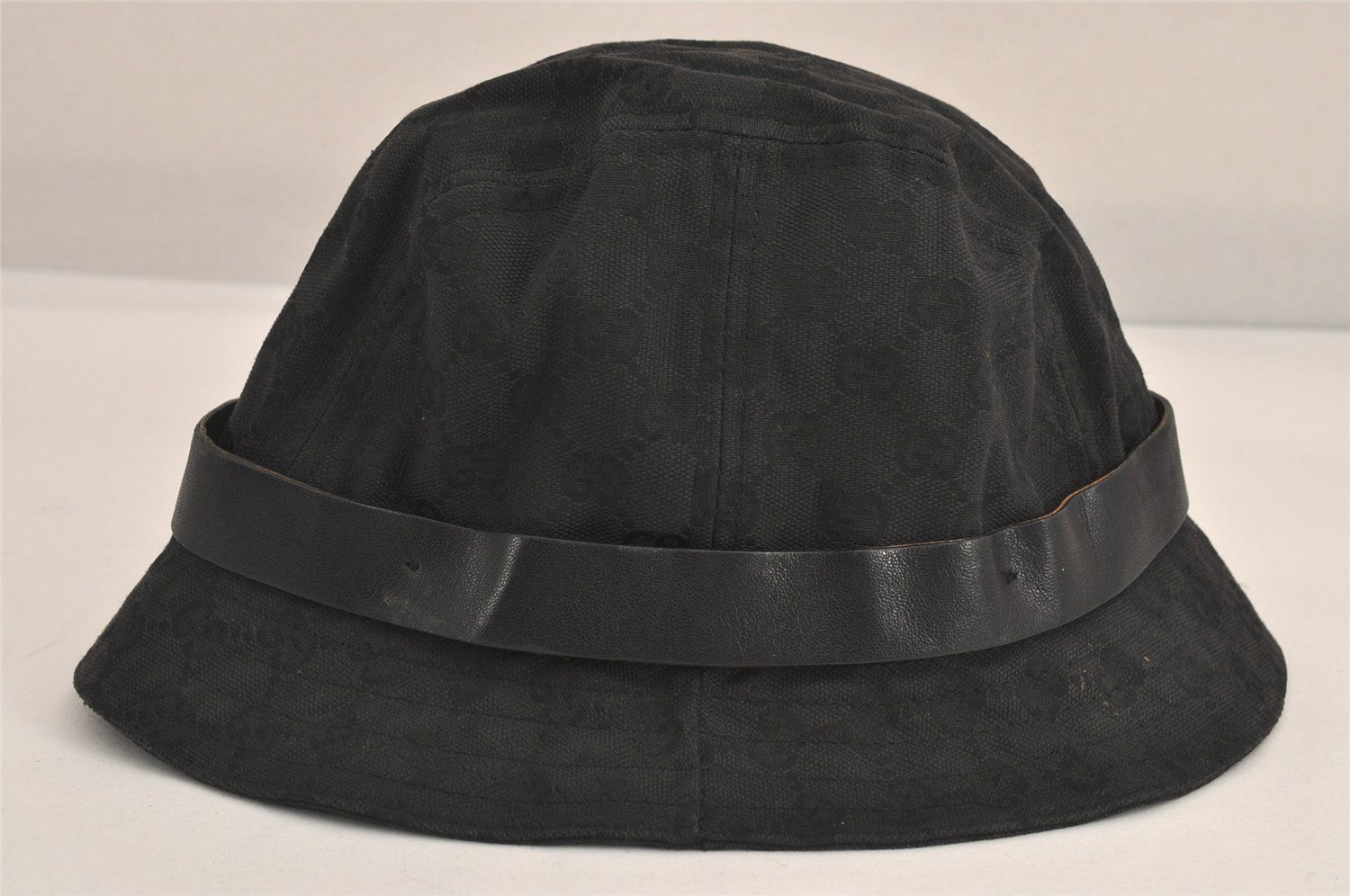 GUCCI グッチ バケットハット GGキャンバス レザー 023441 サイズ L