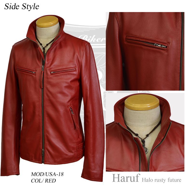 97AW EMPORIO ARMANI 赤タグ ダブル レザージャケット 48 97AW EMPORIO ARMANI 赤タグ ダブル レザージャケット 48 97AW
