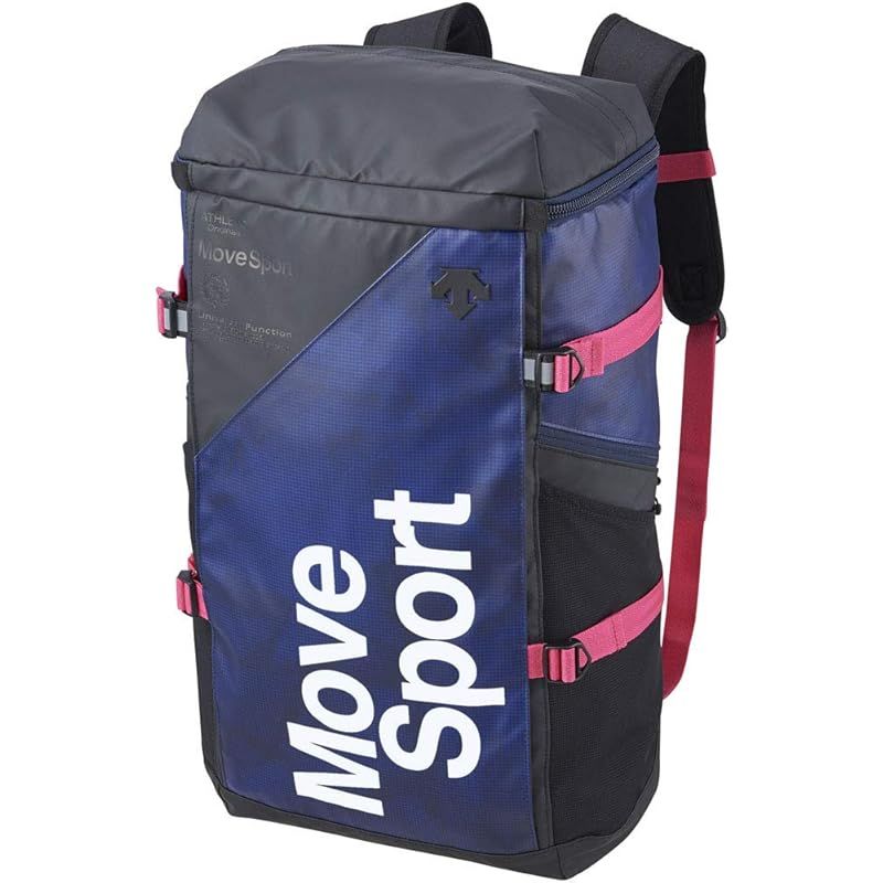 ムーブスポーツ デサント バックパック リュックサック 40L 通学 部活 ビジネス PCポケット 抗菌消臭 再起反射 NVGR DMAPJA05 0