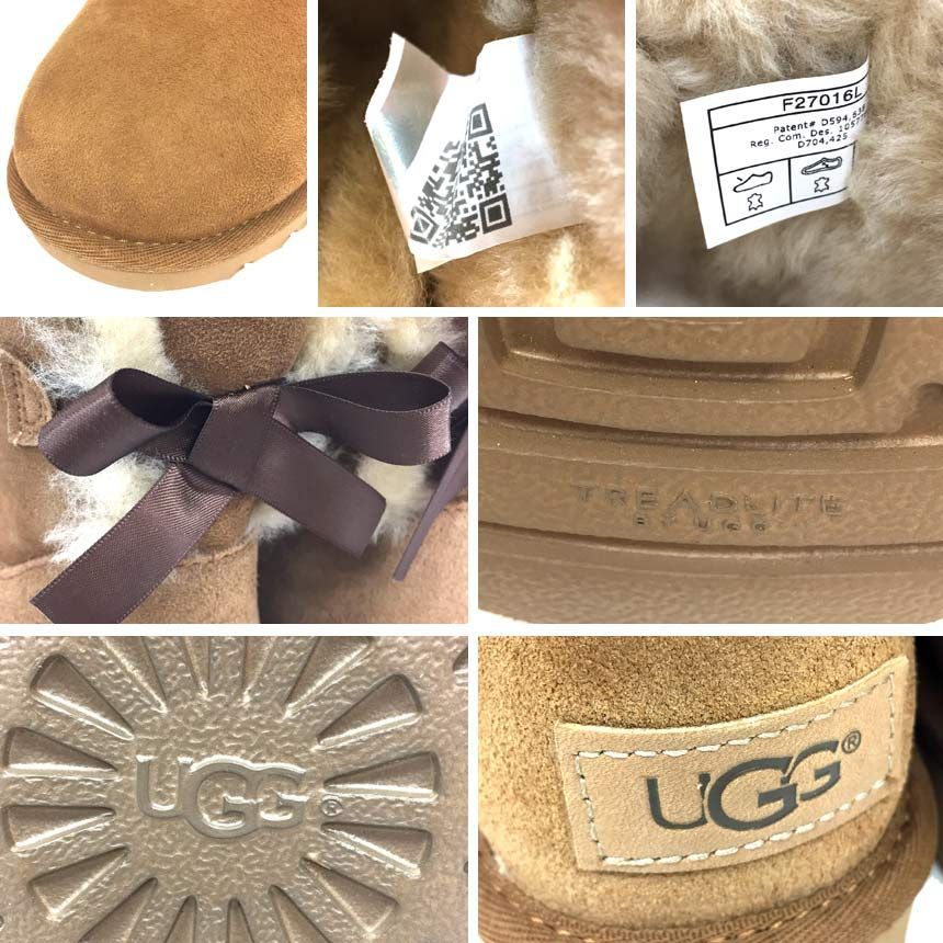 未使用 UGG アグ ムートンブーツ ミニ ベイリー ボウ ムートンブーツ