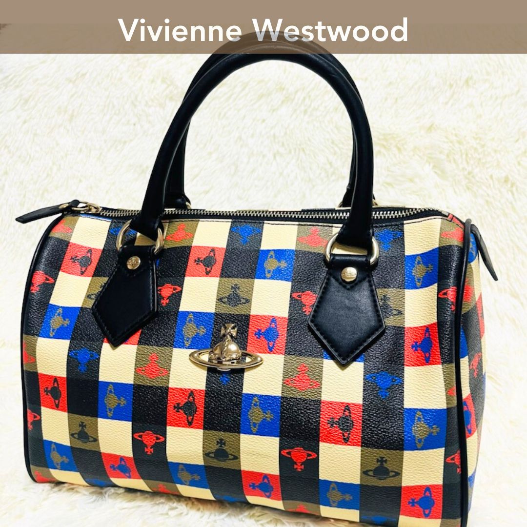 B5可 極美品 Vivienne Westwood PVC ボストンバッグ - バッグ