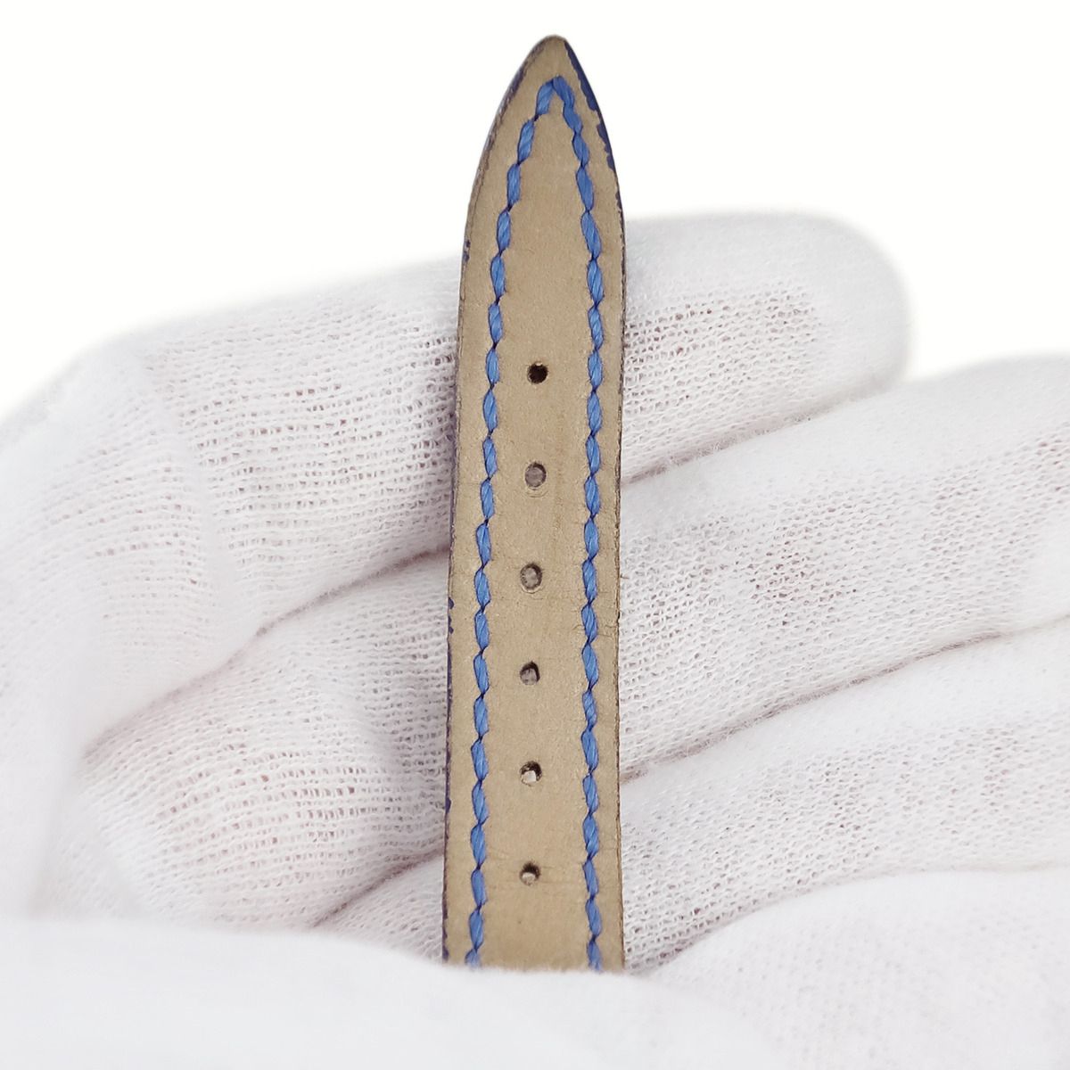 フランクミュラー FRANCK MULLER 腕時計パーツ トノウカーベックス 2250 2251用 クロコバンド クロコダイル ブルー 新品同様 純正 替え ベルト 交換 ワニ 12mm ブルー 青【中古】 フランクミュラー FRANCK MULLER 腕時計パーツ トノウカーベックス
