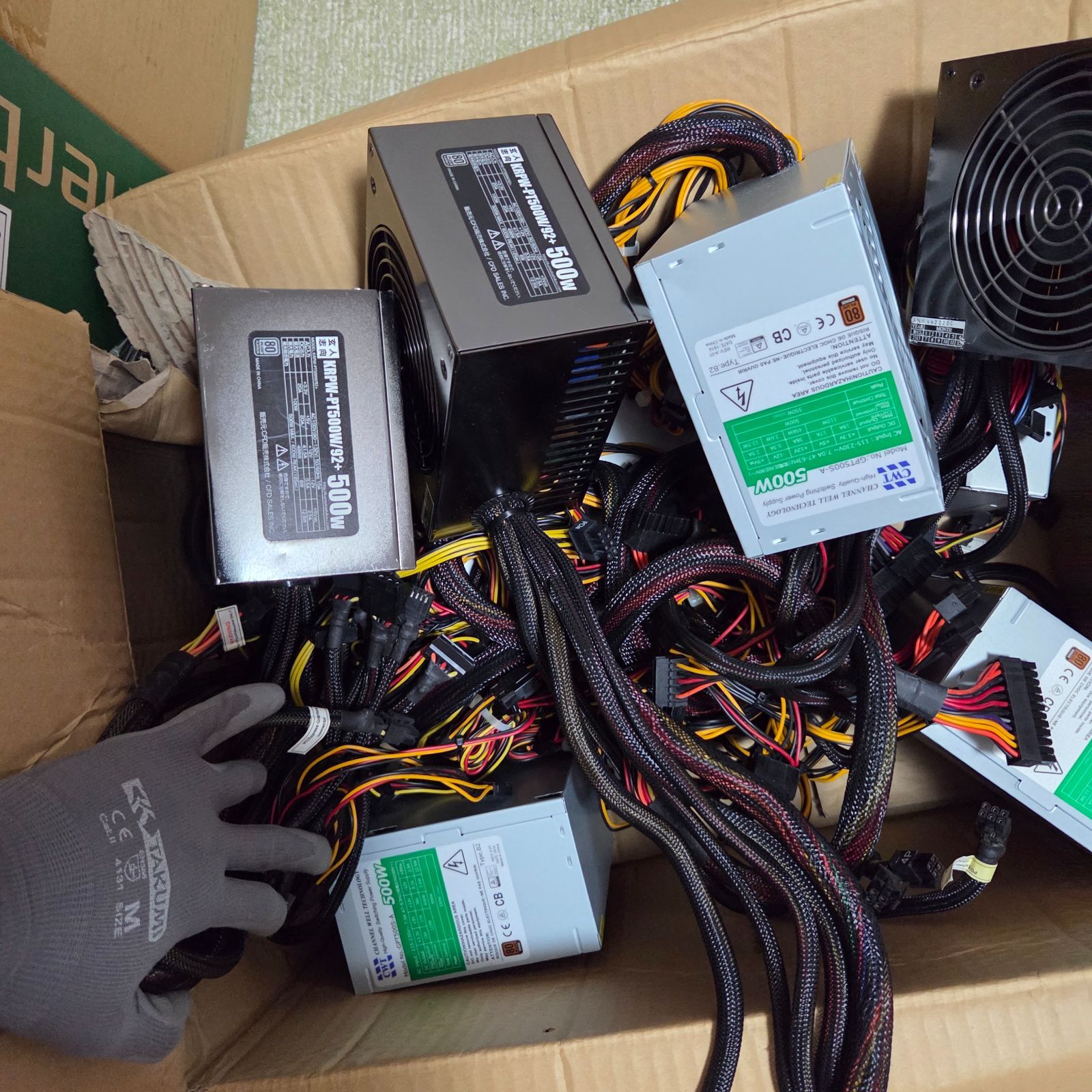 電源ユニット　500w 10個 電源ユニット500w x 10個セット