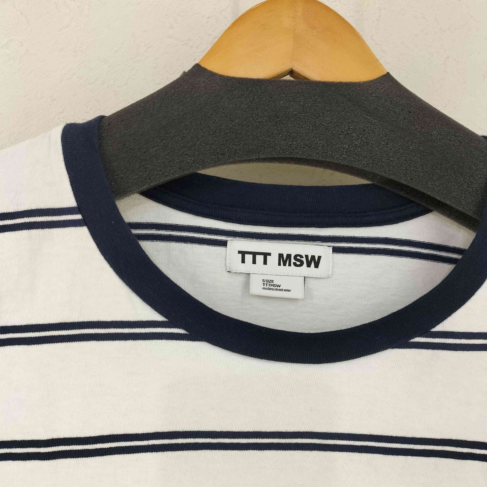 USED古着(ユーズドフルギ) TTT MSW Trim border tee ボーダーカットソー レディ 中古 古着 0122 ユーズドフルギ USED古着 TTT MSW Trim border tee ボーダー