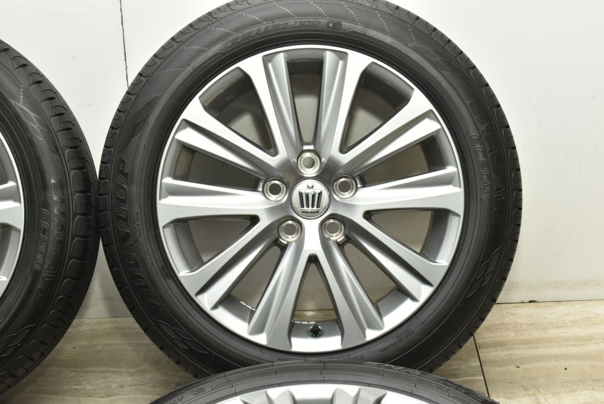 【格安SALEスタート！】 製 超バリ溝 トヨタ 210 クラウン 後期 純正 17in 7.5J 40 PCD114.3 ダンロップ エナセーブ EC204 215|55R17 カムリ エスティマ