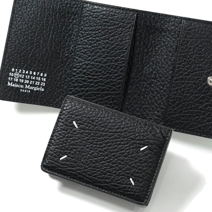 Maison Margiela メゾンマルジェラ 三つ折り財布 S36UI0416 P4455 T8013 メンズ 本革 レザー ミニ財布