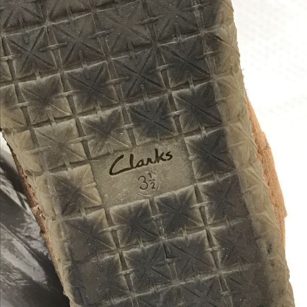 Clarks/クラークス☆本革/裏ボア/ムートンブーツ【3.5/22.0-22.5/茶