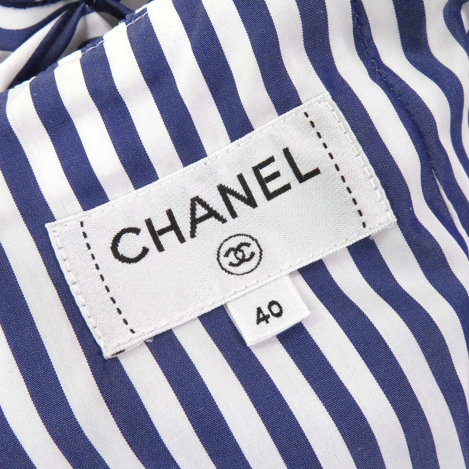 美品△CHANEL シャネル P60279 コットン100％ ココマークパーツ