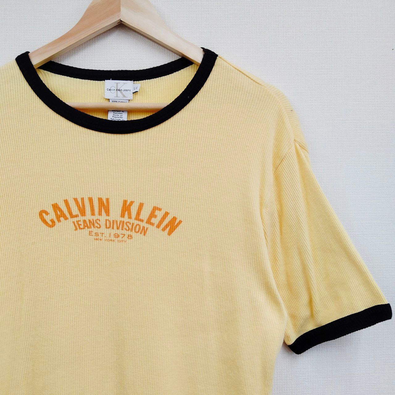 カルバンクライン リブ リンガー Tシャツ CK Calvin Klein L - メルカリ