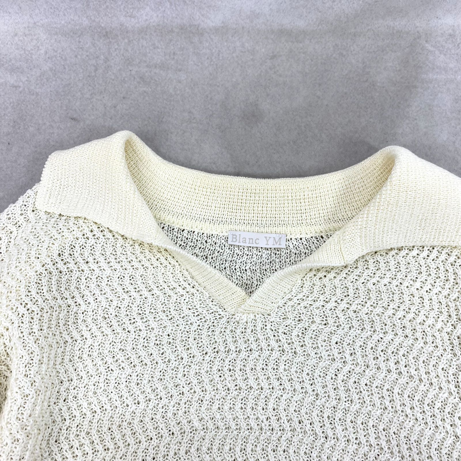 23SS Blanc YM Skipper Knit Shirt BL-22S-SKS ニット 長袖 シャツ 
