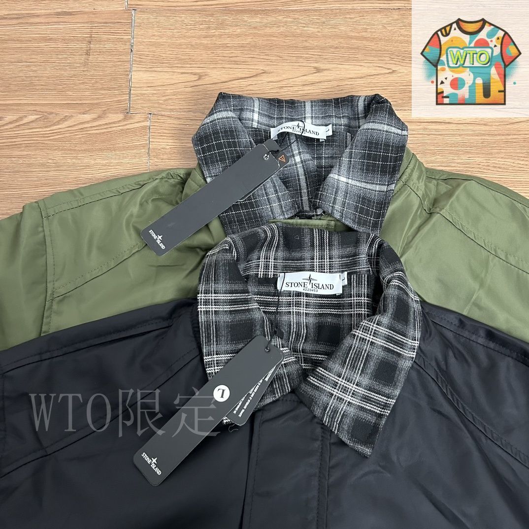 Stone Island チェック柄 ジャケットMサイズ Stone Island チェック柄 ジャケットMサイズ