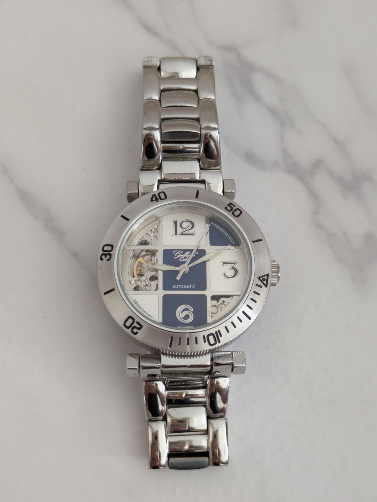 Gallucci ガルーチ レギュレーター 自動巻き 裏スケルトン 箱ギャラ付 ガルーチ 自動巻き Gallucci M13162 レギュレーター自動巻き 未使用級ガルーチ