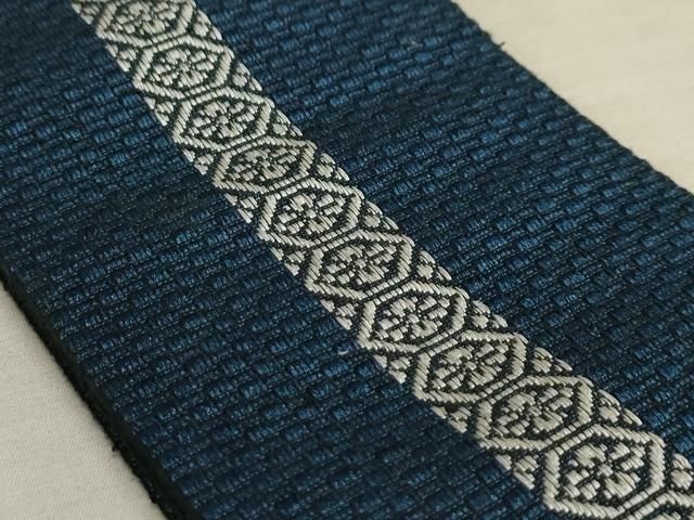 平和屋着物男性　両面角帯　間道　正絹　逸品　AAAR1615sx