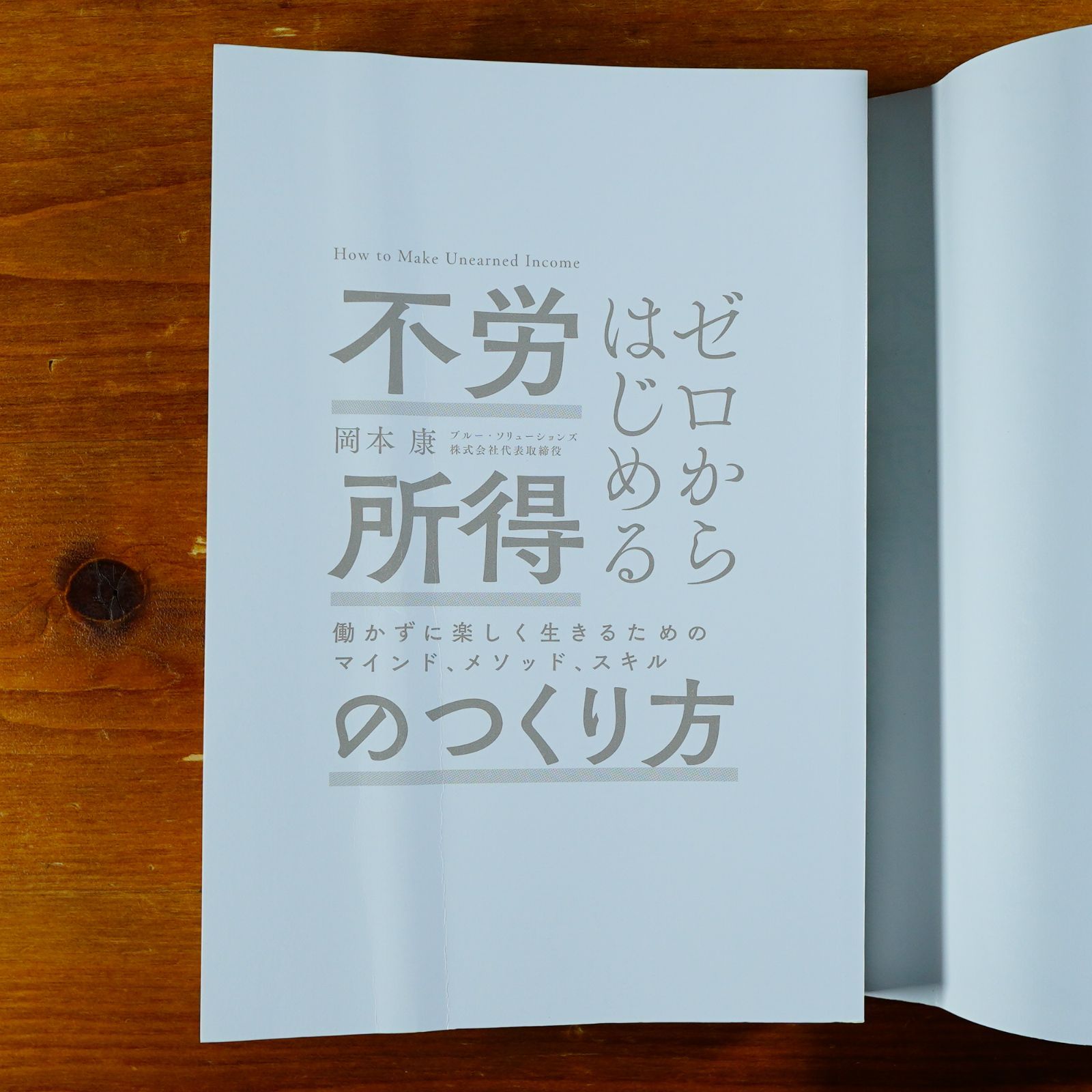 ゼロからはじめる 不労所得のつくり方 (働かずに楽しく生きるためのマインド、メソッド、スキル)   d3000