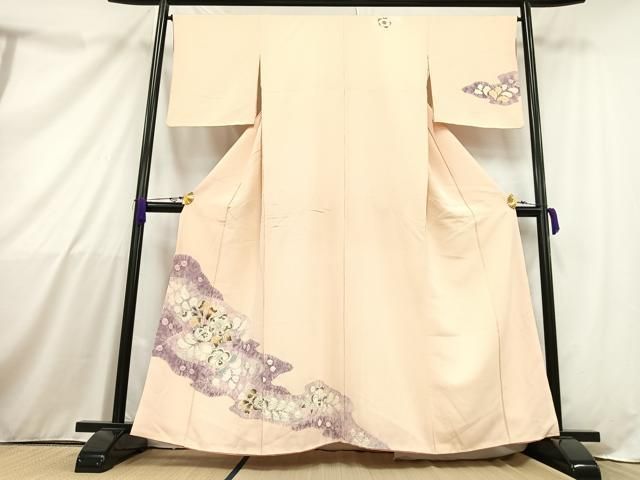 平和屋着物□訪問着 作家物 絞り 流水文 正絹 逸品 AAAR2341ru