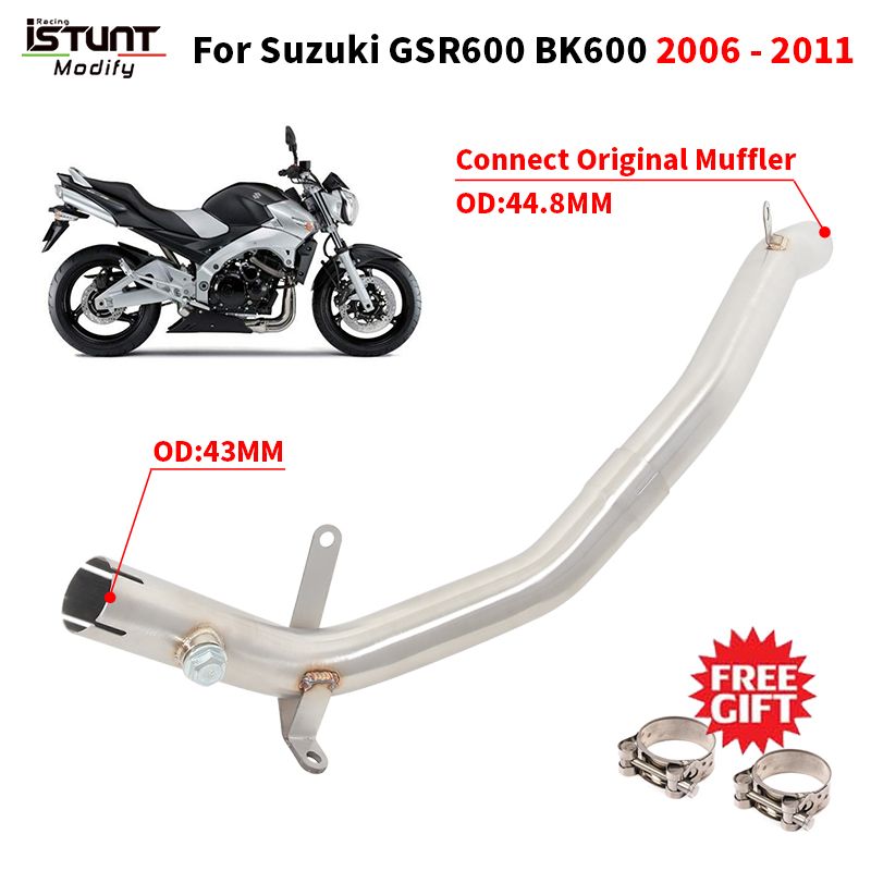 スズキ GSR600 GSR 600 BK600 2006 - 2011 バイク 二輪 エキゾーストシステム エスケープ モト ミッドリンクパイプ オリジナルマフラー接続