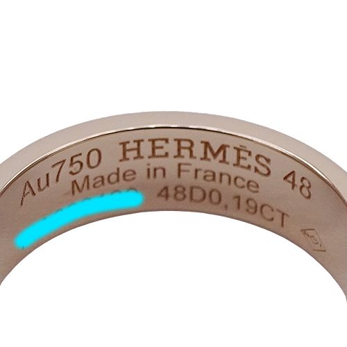 エルメス HERMES リング レディース ブランド 指輪 750PG ダイヤモンド 