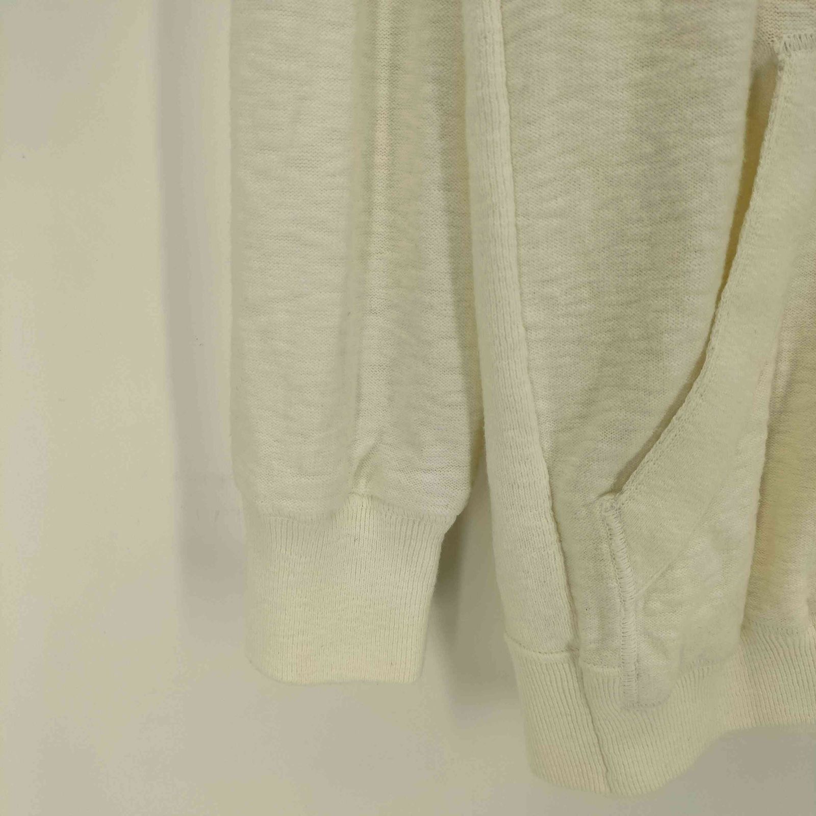 【正規品・L】STONE  ジップアップ ニット 白 STONE ISLAND ニット パーカー Lホワイト ダブルジップ 【公式通販】