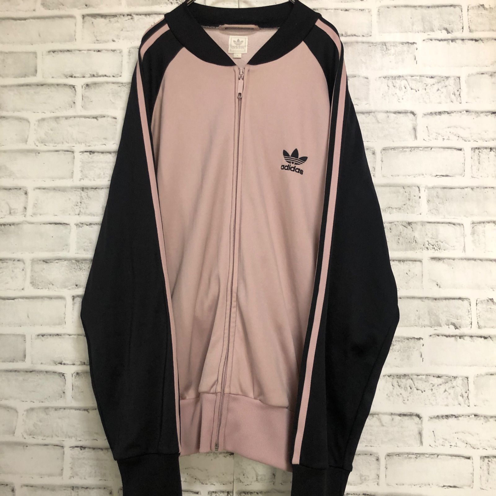 希少カラーピンク黒⭐️ビームス別注 90s adidas トラックジャケット ...