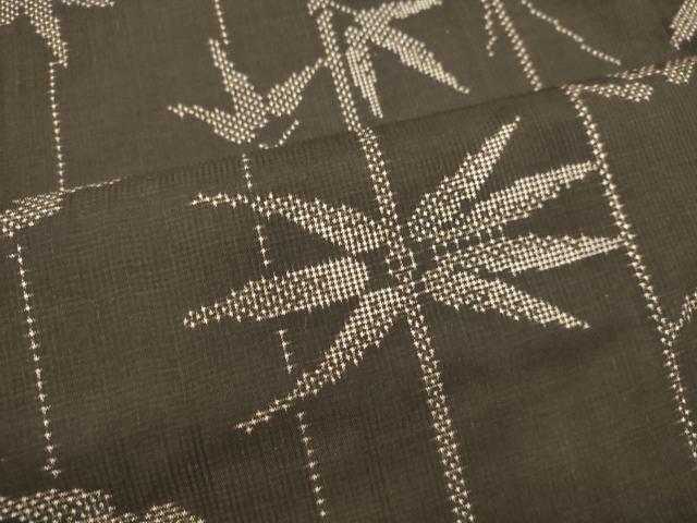 平和屋着物○本場大島紬 7マルキ 笹竹間道 正絹 逸品 DAAS2499tw