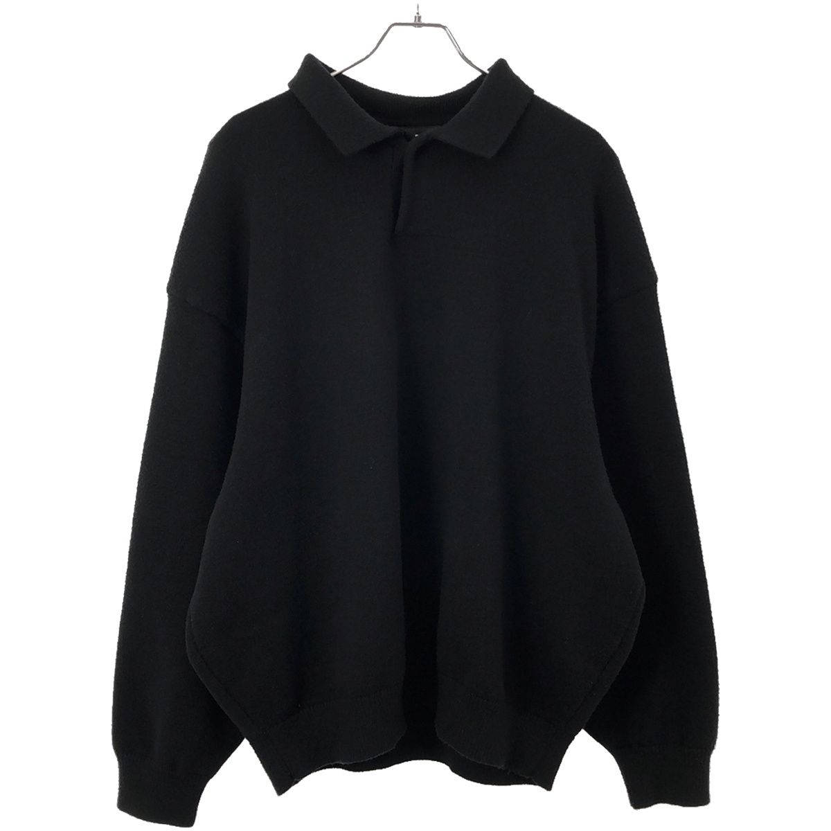 fear of god 24ss ESSENTIALS ポロシャツ Fear of God Essentials SS24 3/4 Sleeve Polo Shirt 'Black' 192SU244400F
