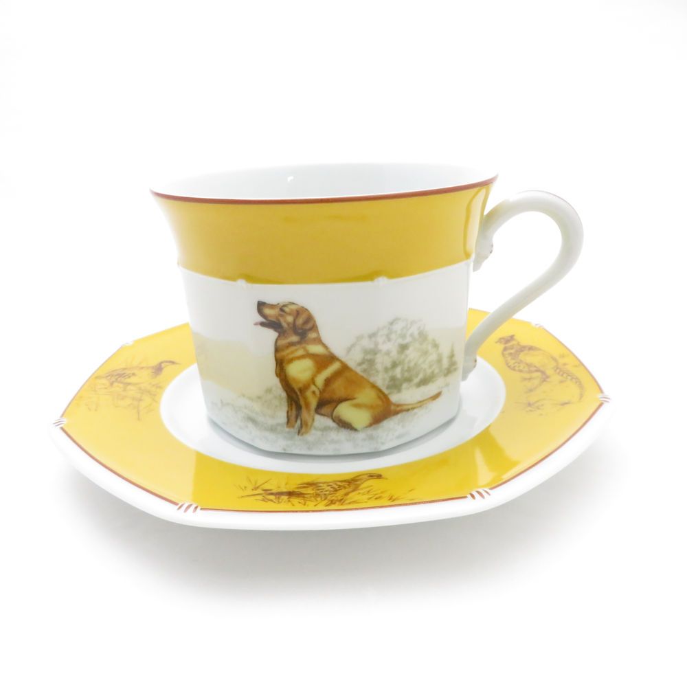 HERMES エルメス カップ＆ソーサー 1客 ティー コーヒー ラブラドール 犬 ドッグ SM2569 - メルカリ