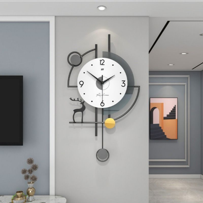 分が読めるデザイン時計｜知育 北欧風 インテリア 壁掛け｜静音デュアルクロック 分が読めるデザイン時計｜知育 北欧風 インテリア 壁掛け｜静音