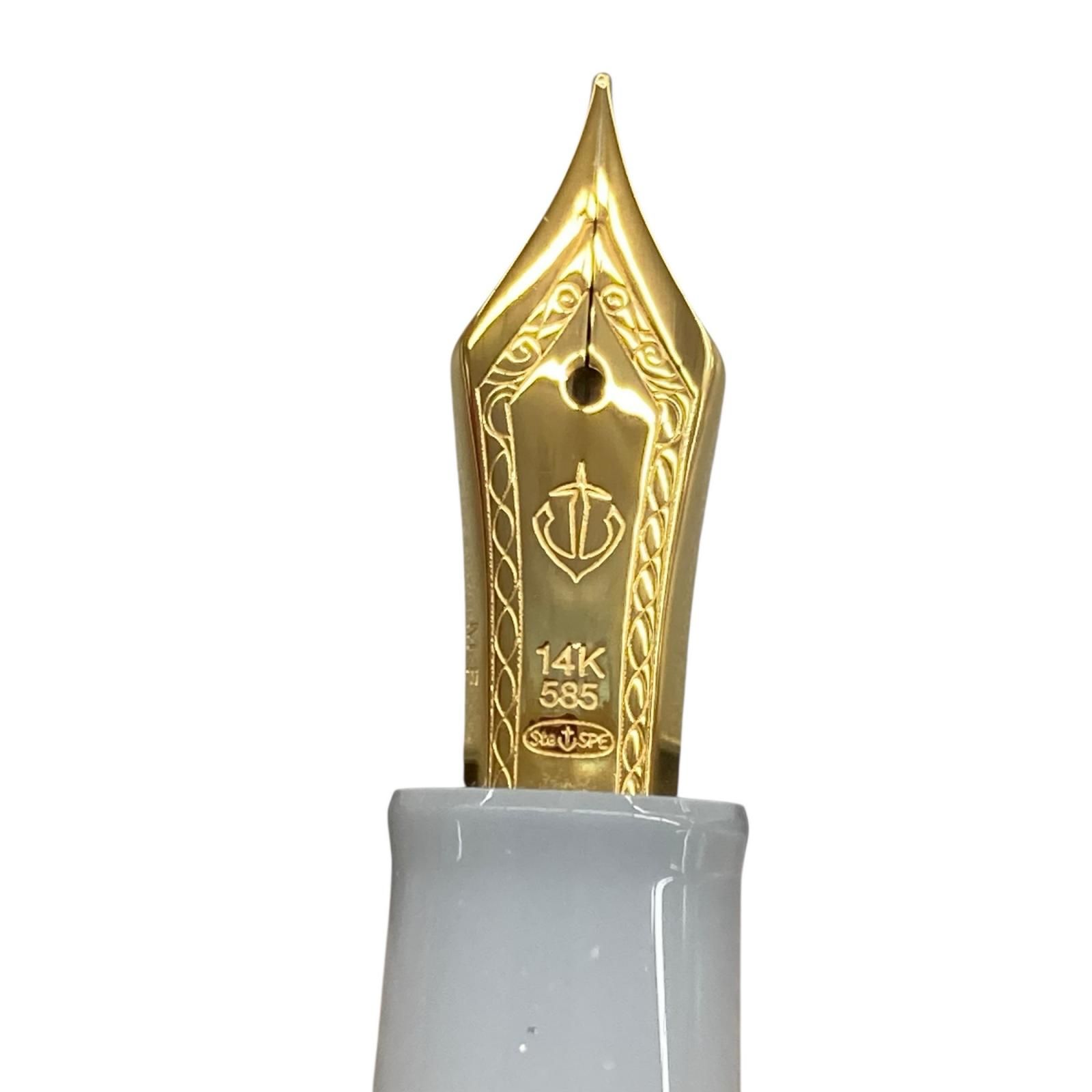 SG00001 セーラー万年筆 四季織 雪月空葉 垂雪 MF [1000027783510]