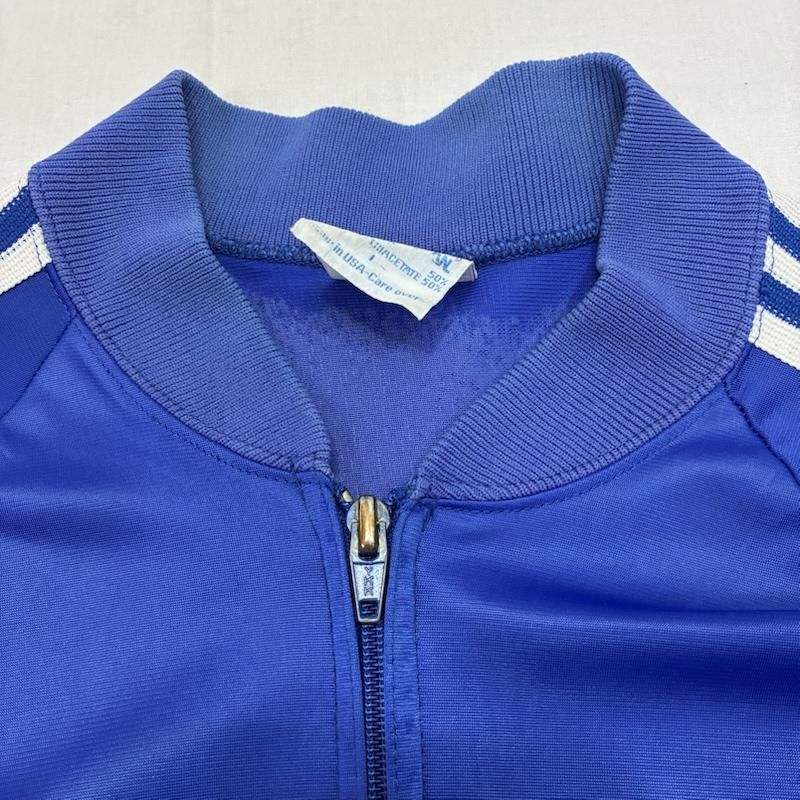 adidas 80s アディダス ブルー トップジャージ トラックジャケット adidas アディダス トラックジャケット ジップアップ ジャージ