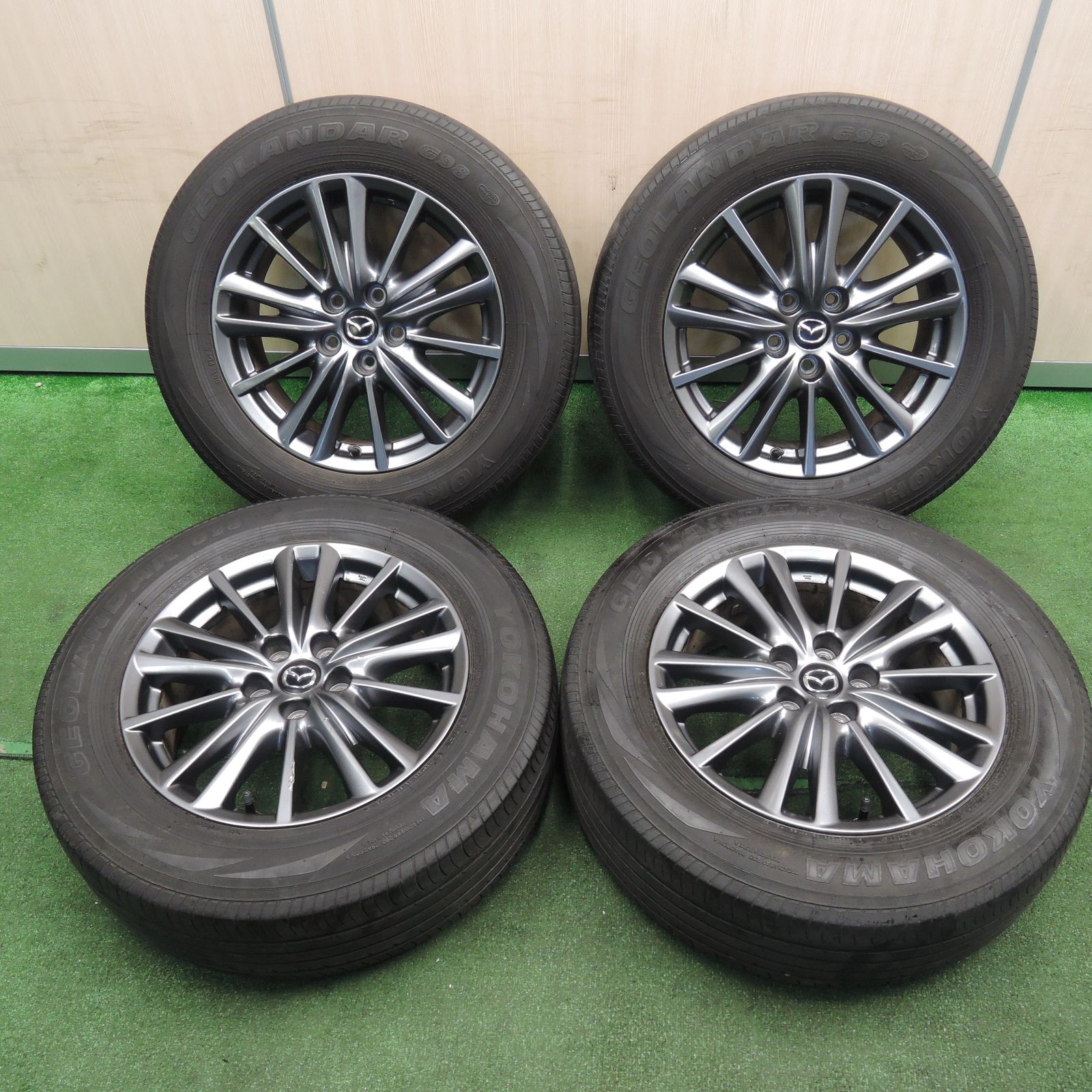 *送料無料*キレイ！19年★マツダ CX-5 CX-8 純正 225/65R17 ヨコハマ ジオランダー G98 17インチ  PCD114.3/5H★3111303NJノ