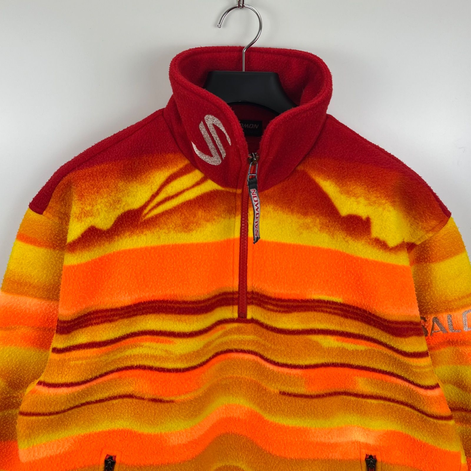 SALOMON 90s vintage sunset halfzip fleece M サロモン ヴィンテージ