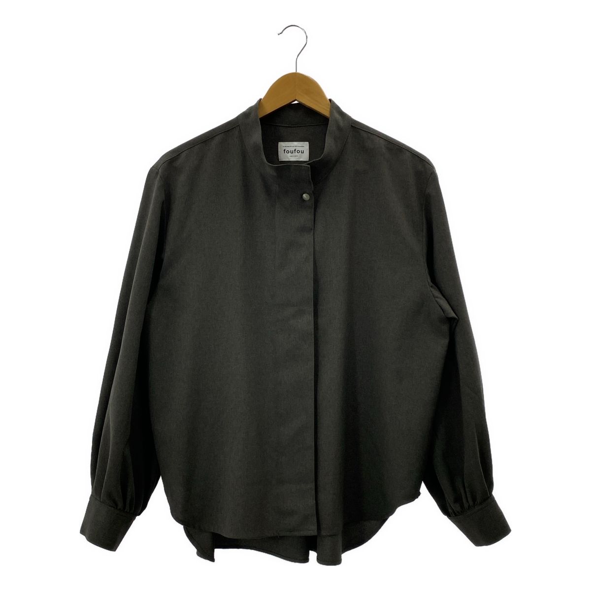 foufou ハイネックプリミティブフラップブラウス ≪通常販売≫high neck primitive flap blouse（ハイネック