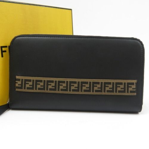 75915 FENDI フェンディ ズッキーノ オーガナイザー ラウンド