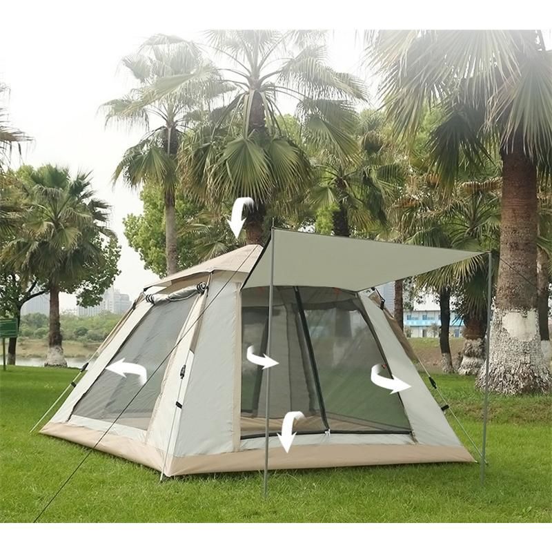 アウトドア用テント キャンプ 1秒開閉 BBQ グリーン&オレンジ 送料無料