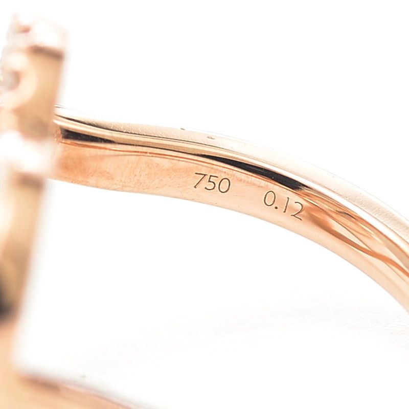 タサキ チャンツ ダイヤ パール リング サクラゴールド K18SG RPI-4  