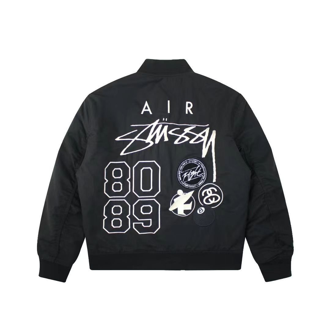 Nike x Stussy Reversible Jacket刺繍ブラック M