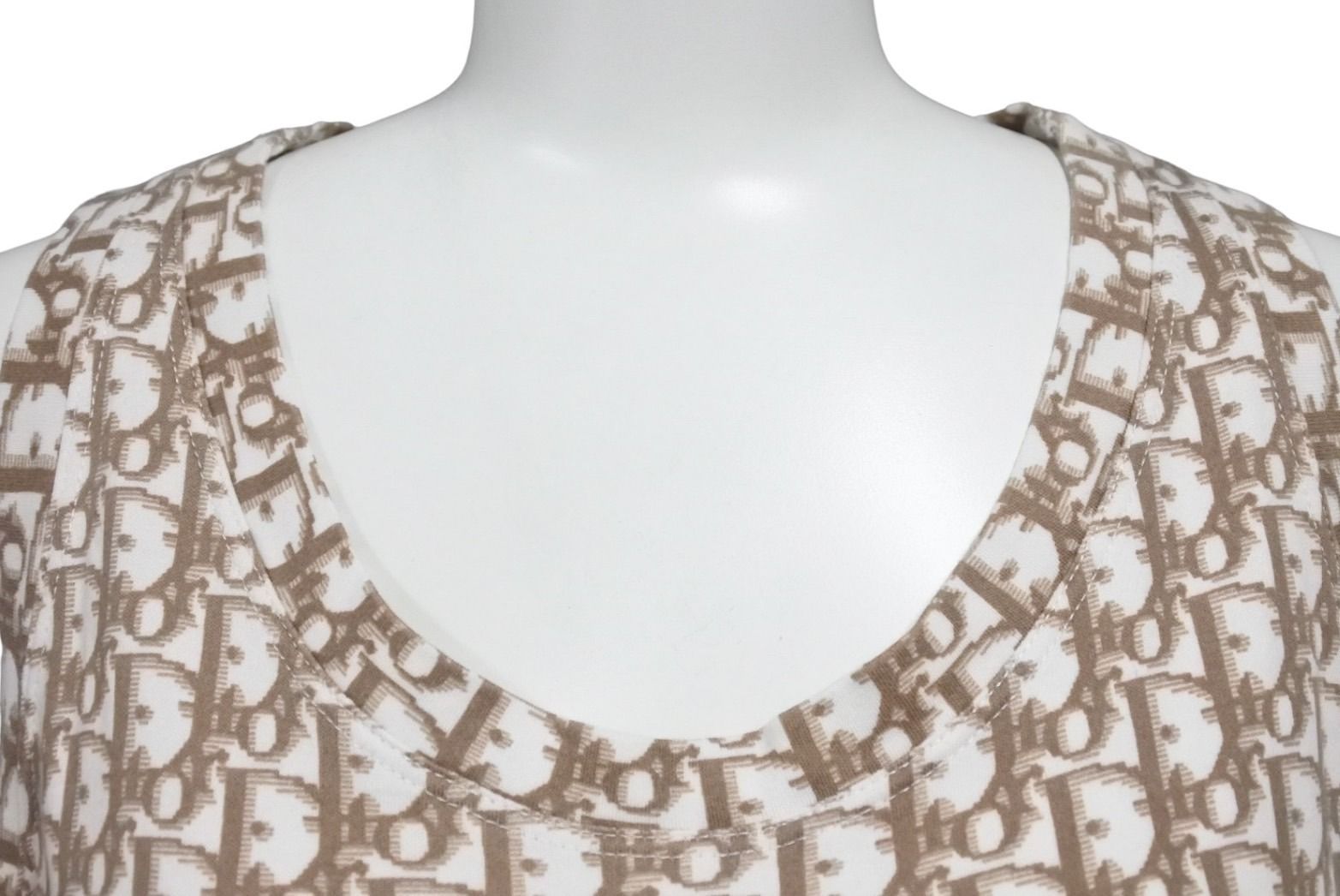 Christian Dior トロッター柄 タンクトップ ノースリーブ花柄