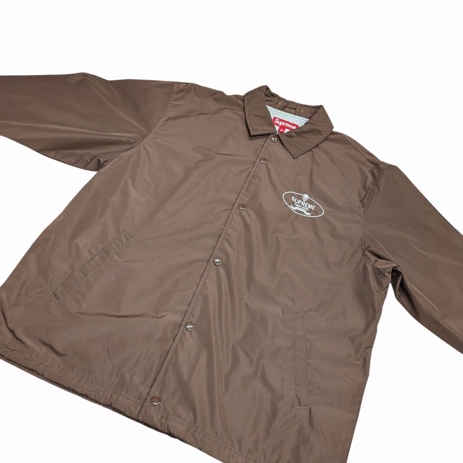 24FW SUPREME Supreme シュプリーム Crest Coaches Jacket BROWN