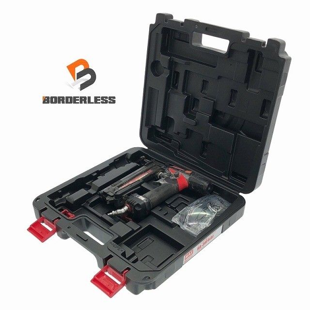 品 MAX マックス 38mm 高圧 ステープル用エアネイラ HA-38F4 D ケース付き エアタッカー エアーツール 116663