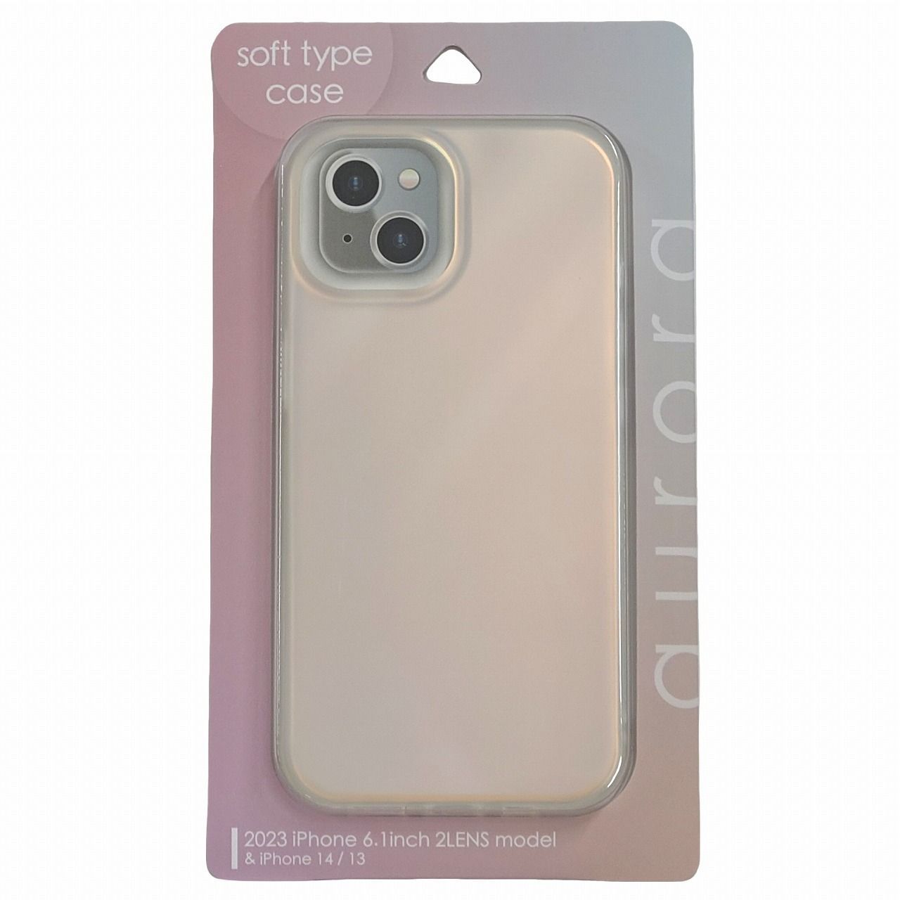 iPhone 15 14 13 対応 ソフトケース マット オーロラ スマホ ケース