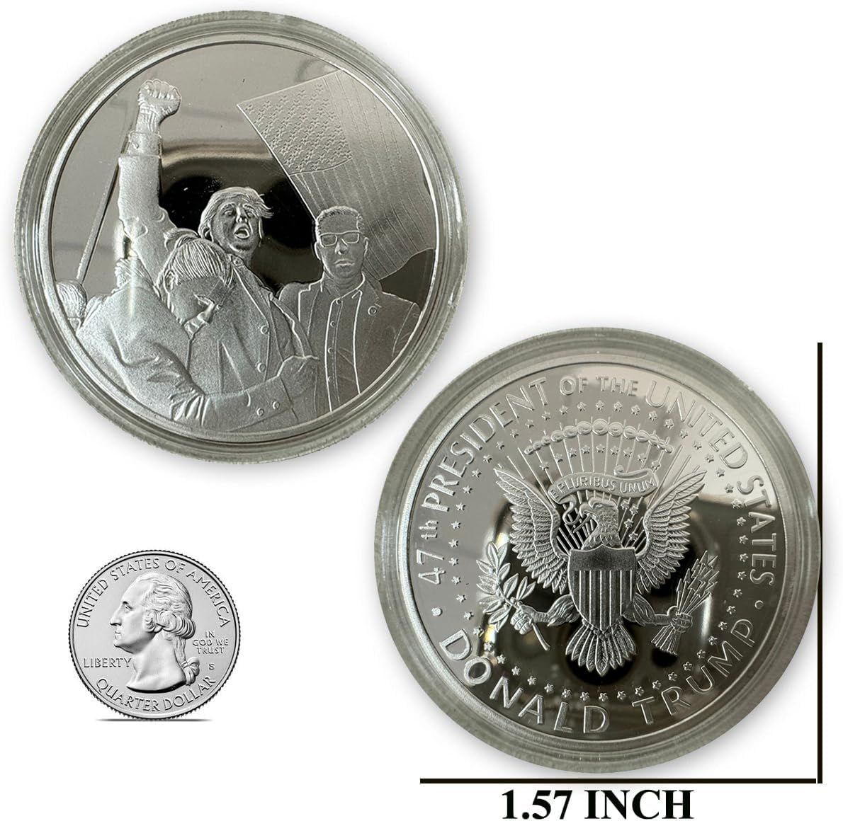 レア品トランプ大統領 ドナルド・トランプ 記念メダル5個セット ドナルドトランプ２０２４ コイン（メダル）