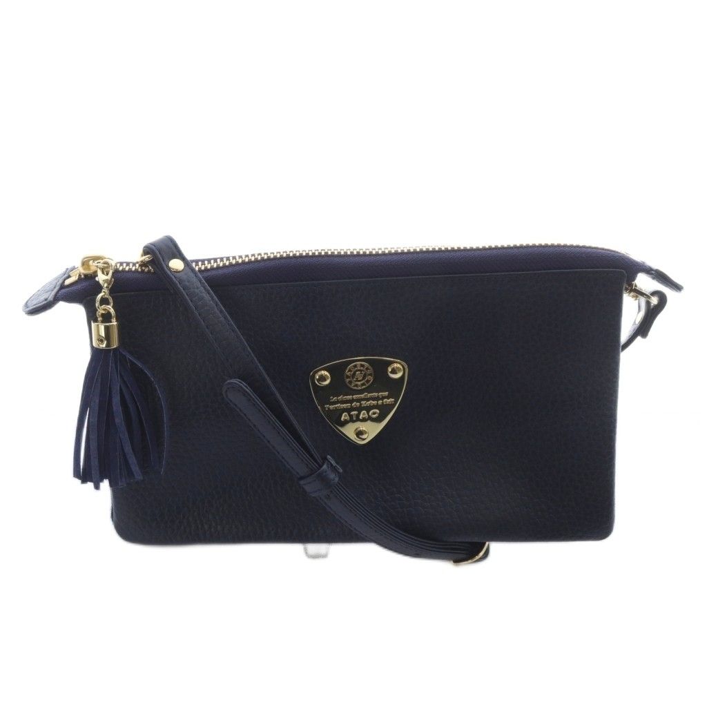 最終値下げ★美品★ATAO ブーブークロス ショルダーエナメル ネイビー 美品 ATAO アタオ ブーブー 財布 ポシェット ショルダーバッグ