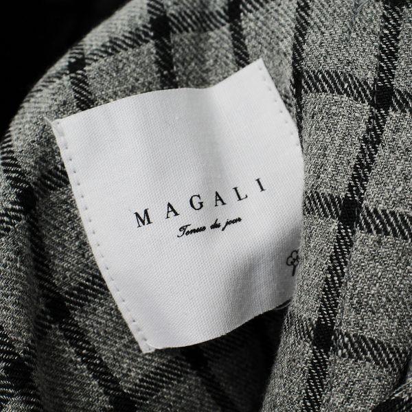 美品 2020AW MAGALI マガリ SK38BB オルドネチェックリネン